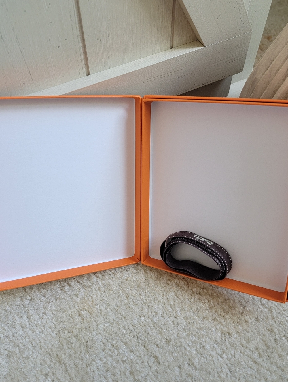 *EMPTY* Hermes Box | Cardboard Gift Box | Storage Box | Orange | Notebook Box - Picture 2 of 4